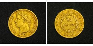 20 Franc First French Empire (1804-1814) Gold Napoleon (1769 - 1821)