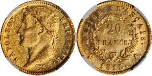20 Franc First French Empire (1804-1814) Gold Napoleon (1769 - 1821)