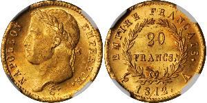 20 Franc First French Empire (1804-1814) Gold Napoleon (1769 - 1821)