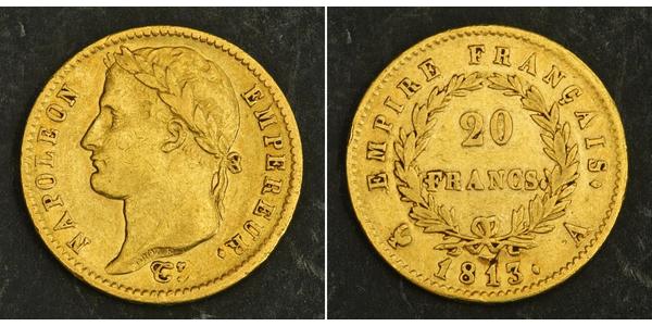 20 Franc First French Empire (1804-1814) Gold Napoleon (1769 - 1821)