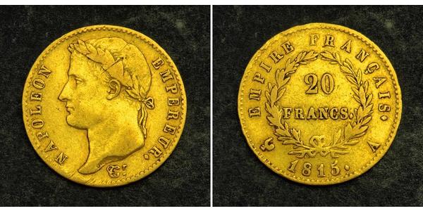 20 Franc First French Empire (1804-1814) Gold Napoleon (1769 - 1821)