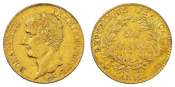 20 Franc First French Empire (1804-1814) Gold Napoleon (1769 - 1821)