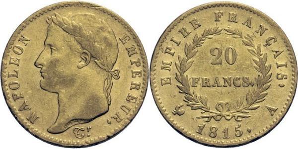 20 Franc First French Empire (1804-1814) Gold Napoleon (1769 - 1821)
