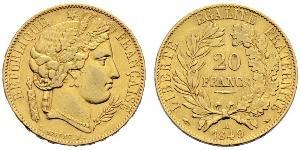 20 Franc French Second Republic (1848-1852) Gold 