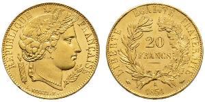 20 Franc French Second Republic (1848-1852) Gold 