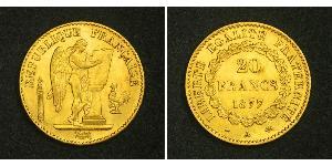 20 Franc French Third Republic (1870-1940)  Gold 