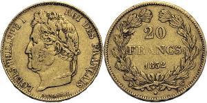 20 Franc Julimonarchie (1830-1848) Gold Louis-Philippe I (1773 -1850)