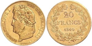 20 Franc Julimonarchie (1830-1848) Gold Louis-Philippe I (1773 -1850)