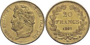 20 Franc Julimonarchie (1830-1848) Gold Louis-Philippe I (1773 -1850)