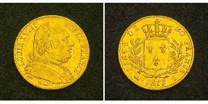 20 Franc Kingdom of France (1815-1830) Gold Ludwig XVIII (1755-1824)