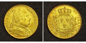 20 Franc Kingdom of France (1815-1830) Gold Ludwig XVIII (1755-1824)