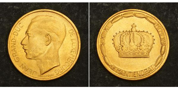 20 Franc Luxembourg Gold Jean, Grand Duke of Luxembourg (1921 - ) 