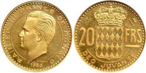 20 Franc Monaco Gold Rainier III. (Monaco)