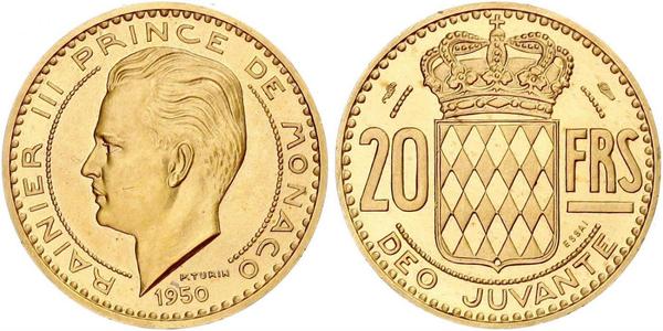 20 Franc Monaco Gold Rainier III. (Monaco)