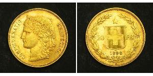 20 Franc Schweiz Gold 