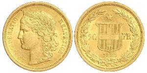 20 Franc Schweiz Gold 