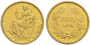 20 Franc Schweiz Gold 