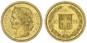 20 Franc Schweiz Gold 