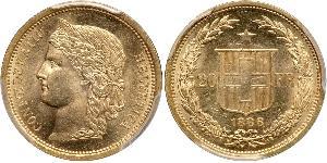 20 Franc Schweiz Gold 