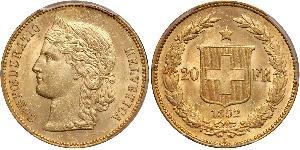 20 Franc Schweiz Gold 