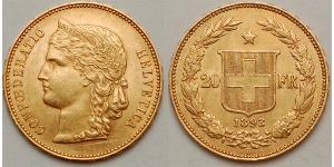 20 Franc Schweiz Gold 