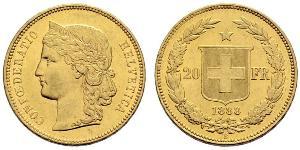 20 Franc Schweiz Gold 