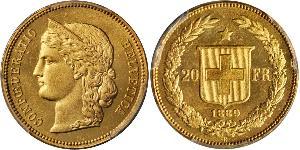 20 Franc Schweiz Gold 