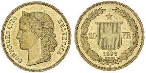 20 Franc Schweiz Gold 