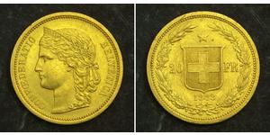 20 Franc Schweiz Gold 