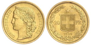 20 Franc Schweiz Gold 