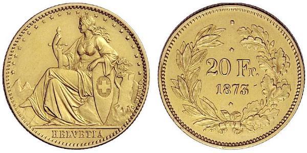 20 Franc Schweiz Gold 
