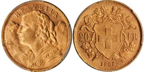 20 Franc Schweiz Gold 