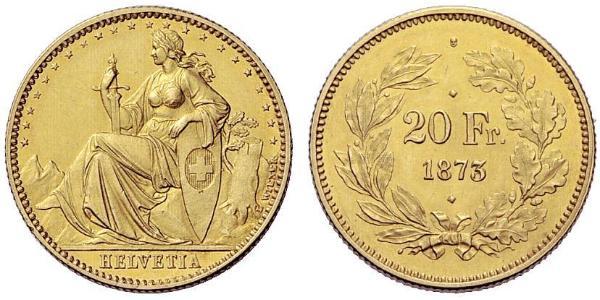 20 Franc Schweiz Gold 
