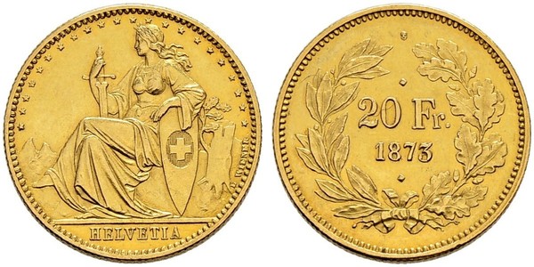 20 Franc Schweiz Gold 