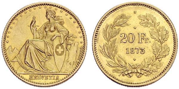 20 Franc Schweiz Gold 