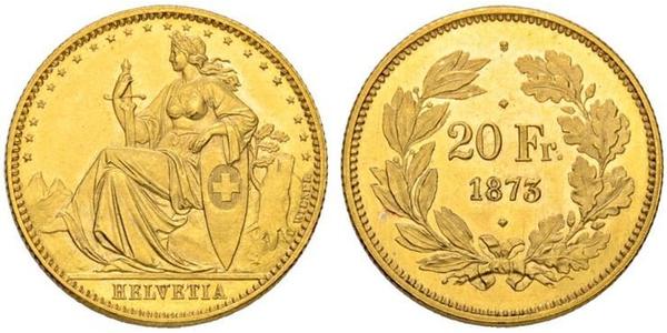 20 Franc Schweiz Gold 