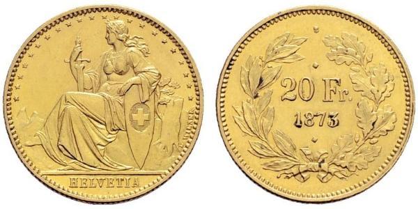 20 Franc Schweiz Gold 