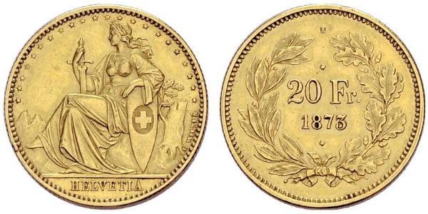 20 Franc Schweiz Gold 