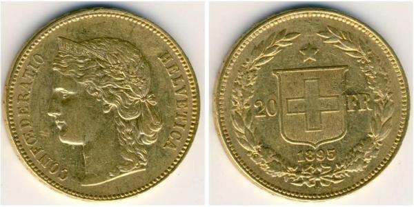 20 Franc Schweiz Gold 