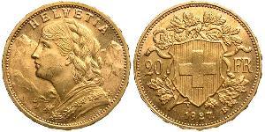 20 Franc Switzerland Gold 