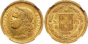 20 Franc Switzerland Gold 