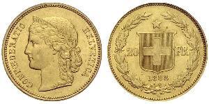 20 Franc Switzerland Gold 