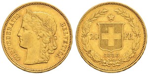 20 Franc Switzerland Gold 