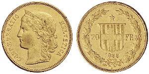 20 Franc Switzerland Gold 