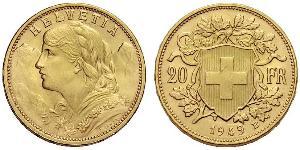 20 Franc Switzerland Gold 