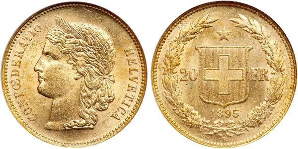 20 Franc Switzerland Gold 