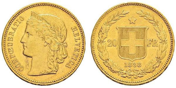 20 Franc Switzerland Gold 