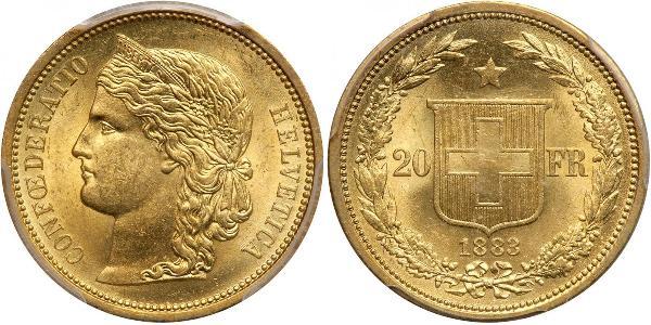 20 Franc Switzerland Gold 