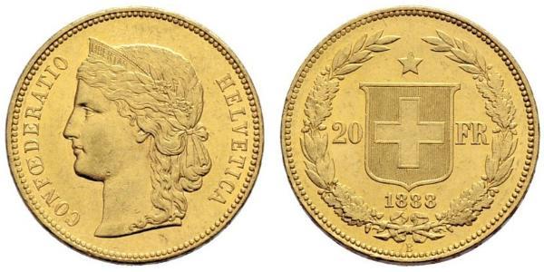 20 Franc Switzerland Gold 