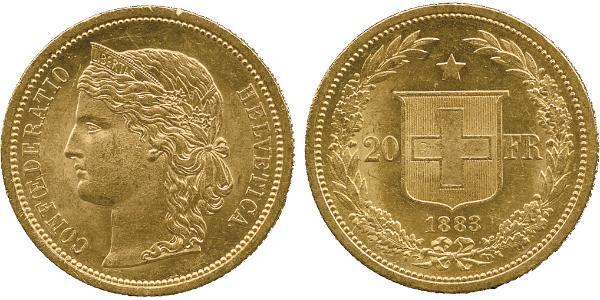 20 Franc Switzerland Gold 